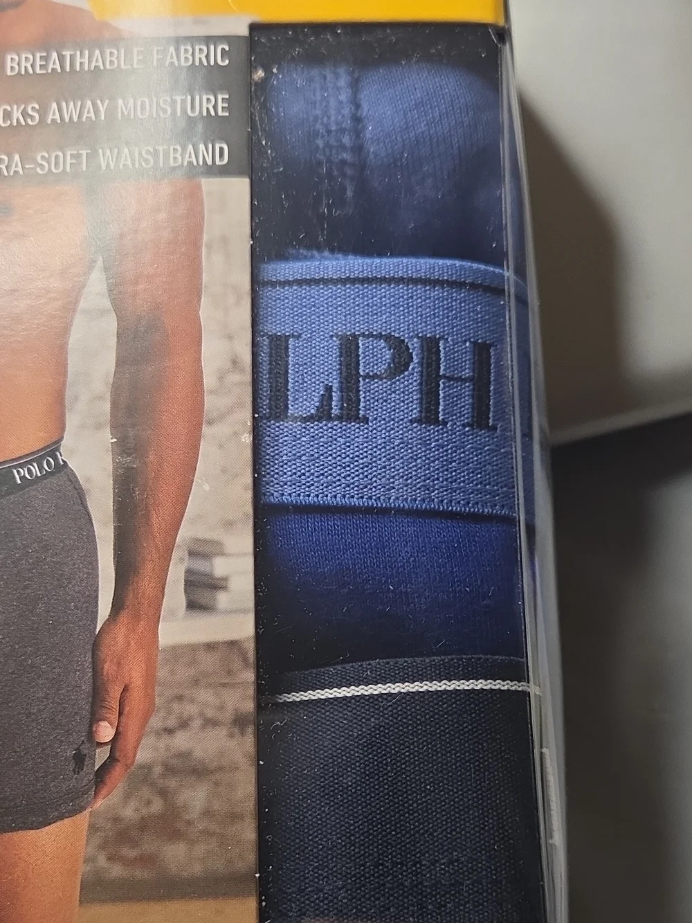 Polo by Ralph Lauren Navy and Gray Cotton Boxer Briefs (3-Pack)